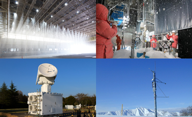 Visual images of activities conducted by the Department of Extreme Weather Disaster Research