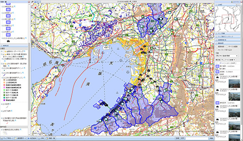 台風21号災害のハザードマップ