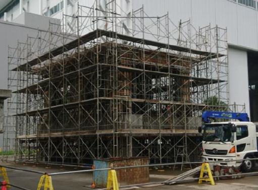 写真 試験体の施工状況