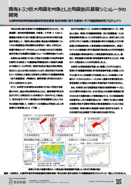 南海トラフ巨大地震を対象とした地震防災基盤シミュレータの開発