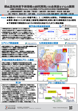 積乱雲危険度予測情報の研究開発と社会実装モデルの展開-内閣府研究開発とSociety 5.0との橋渡しプログラム（BRIDGE）令和5年度採択研究課題-