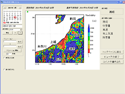 予測システムのビューア画面